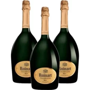 champagne-ruinart-r-de-ruinart-brut-75-cl-x3 (1) Lot de 3 Champagnes Ruinart R de Ruinart Brut - 75 cl